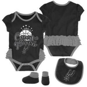 Spurs Court Princess Creeper Bib & Booties Set